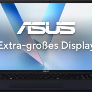 ASUS Vivobook 18 M1807HA | 18 Inch WUXGA 16:10 IPS Display | 16 GB RAM | 1 TB SSD | AMD Ryzen 7 AI | AMD Radeon | Windows 11 | QWERTZ Keyboard | Quiet Blue