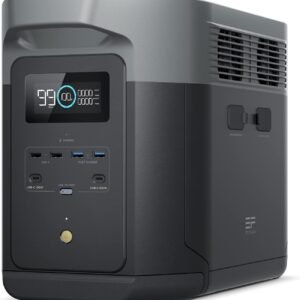EcoFlow DELTA 2 Max Portable Power Station 2048Wh, Expandable 2-6 kWh, LFP Battery with 3000 Cycles, 80% Charge <1 Hour, 3000W Max Output Power