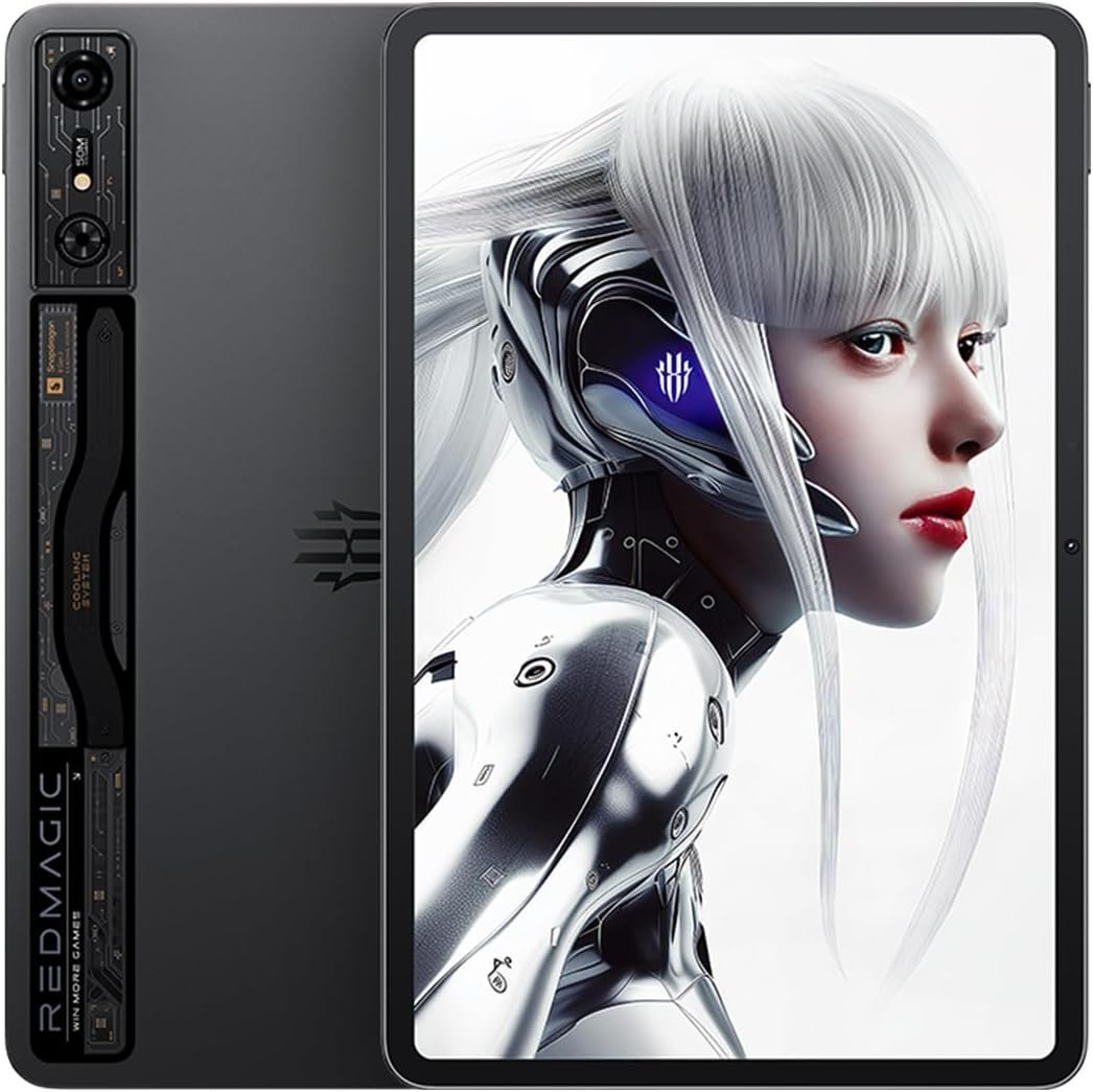 REDMAGIC Nova Gaming Tablet, 10,9 Zoll Gaming Pad, Snapdragon 8 Gen 3, 12GB RAM + 256GB ROM, 144Hz 2.8K Display, 50MP + 20MP Kamera, Android T, 80W Schnellladegerät, Kühlsystem, NFC