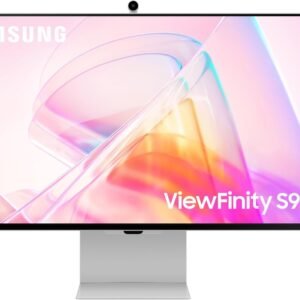 Samsung ViewFinity S90PC High Resolution 5K PC Monitor, 27 Inch, Thunderbolt 4, DisplayPort, Matte Display, 4K Slimfit Camera, Slim Metal Design, AirPlay, Smart TV, Gaming Hub, LS27C902PAUXEN