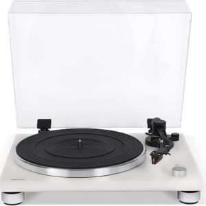 sonoro Platinum Plattenspieler mit Phono-Vorverstärker, USB & Bluetooth (Riemenantrieb, Ortofon 2M Red, A/D-Wandler, Ripping-Funktion), Mattweiß