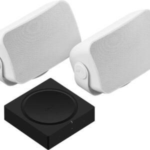 Sonos Amp Set | mit 1 Paar Sonos Outdoor-Lautsprechern von Sonance – (Passiv, kabelgebunden, wetterfest für Outdoor-Sound)