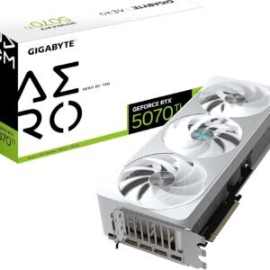 Gigabyte GeForce RTX 5070 Ti Aero OC 16G Graphics Card – 16GB GDDR7, 256 Bit, PCI-E 5.0, 2588 MHz Core Clock, 3 x DP 2.1a, 1 x HDMI 2.1b, NVIDIA DLSS 4, GV-N507TAERO