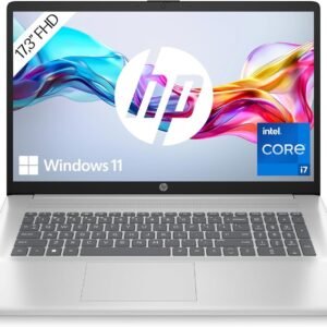 HP Laptop mit 17,3 Zoll FHD-Display, Intel Core i7-1355U, 16 GB DDR4 RAM, 1 TB SSD, Intel Grafik, Windows 11, QWERTZ-Tastatur, Silber
