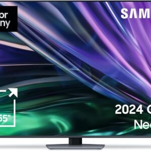 Samsung Neo QLED 4K QN85D TV 85 Inches, Neural Quantum 4K AI Gen2 Processor, Mini LED TV, AI Upscaling, Smart TV, Dolby Atmos, Gaming Hub, GQ85QN85DBTXZG