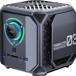 CEMAGIC Tank03 Mini Gaming PC, I7-12700H (14C/20T, up to 4.7Ghz), RTX 3060M Graphics Mini PC, 16GB DDR5 1TB NVME SSD