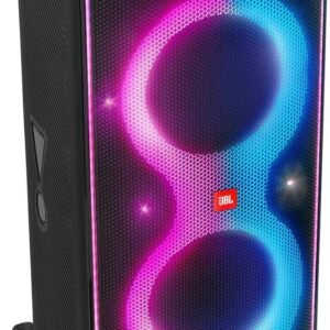 JBL PartyBox 710 in Schwarz – Tragbarer und rollbarer Bluetooth-Partylautsprecher mit Lichteffekten – Spritzwassergeschützte mobile Musikbox