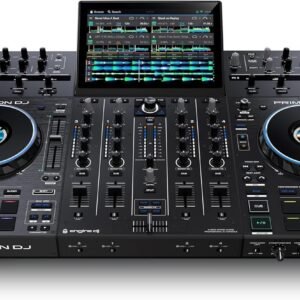 Denon DJ Prime 4+ Standalone DJ Controller with Stem Separation on 4 Decks, WiFi Streaming, Drop Sampler Mixer