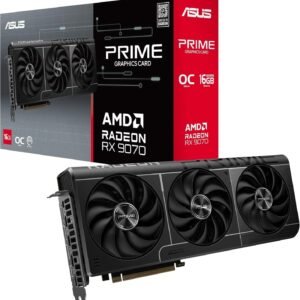 ASUS Prime Radeon RX 9070 OC Edition 16GB GDDR6 Gaming Graphics Card (AMD Radeon Radeon RX9070, PCIe 5.0, 1x HDMI 2.1b,