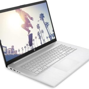 HP Laptop mit 17,3 Zoll FHD IPS-Display, AMD Ryzen 3 7320U, 8 GB RAM, 256 GB SSD, AMD Radeon Grafik, Windows 11 Home, QWERTZ-Tastatur, HP Fast Charge, Silber
