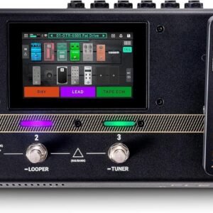 HeadRush Flex Prime Multieffektpedal für Gitarre und Bass und Amp-Modeling-Prozessor mit Touchscreen, Looper, WLAN, Bluetooth, IR-Loader, USB, Unterricht
