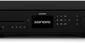 sonoro Maestro Quantum HiFi-Receiver mit CD Player, Bluetooth und Internetradio – Matt Schwarz