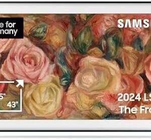 Samsung QLED 4K Fernseher The Frame 55 Zoll, Samsung TV mit mattem Display und austauschbarem Rahmen, Art Mode, Smart TV, GQ55LS03DAUXZG, Deutsches Modell [2024]